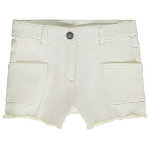 Short en jean à poches plaquées pour fille 