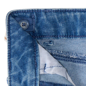 Jean slim avec ceinture foulard imprimé pour fille  