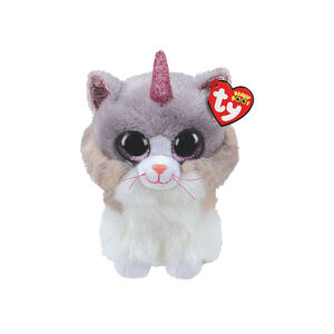 Peluche Beanie Boo's 15 cm Asher le chat-licorne 