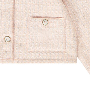 Veste cardigan en jacquard scintillant pour fille 