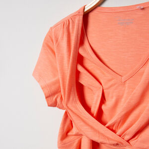 T-shirt manches courtes de grossesse et d'allaitement 