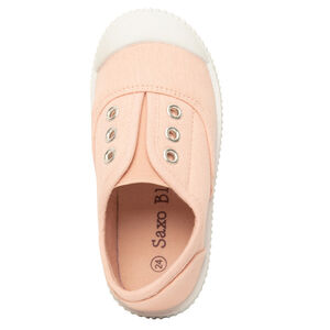 Baskets basses en toile sans lacets - Nude 