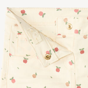 Pantalon slim bébé fille motif pomme 