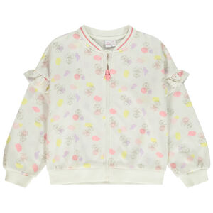 Gilet molleton à volants imprimé Minnie Disney pour fille 