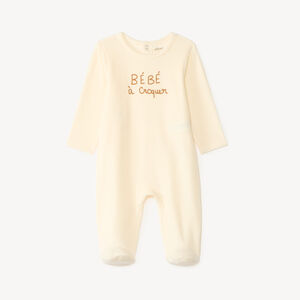 Dors-bien bébé garçon en velours print mignon 