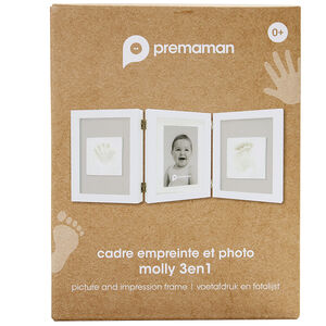 Cadre photo avec 2 empreintes - Prémaman 