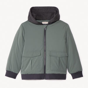 Blouson aviateur avec capuche molleton pour garçon 