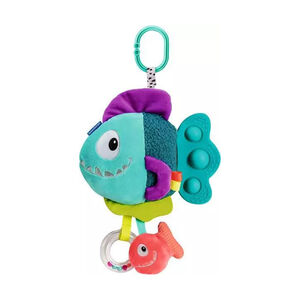 Peluche d'activités pop-it Play+ piranha bleu 