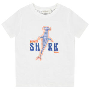 T-shirt manches courtes broderie requin pour garçon 