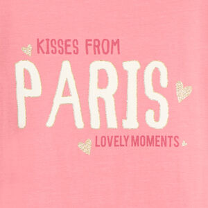 T-shirt manches courtes print fantaisie fille 