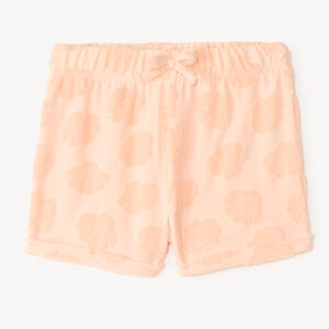 Short en maille éponge avec motifs fantaisie en relief pour bébé fille 