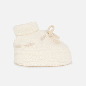 Chaussons en tricot avec nœuds décoratifs pour bébé   