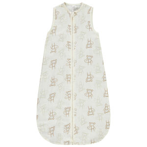Gigoteuse sans manches en double gaz TOG 0.5 imprimé pour bébé garçon 