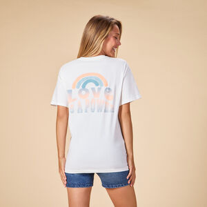 T-shirt manches courtes avec print fantaisie pour femme  