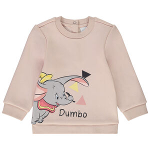 Sweat contrecollé velours Dumbo Disney pour bébé fille 