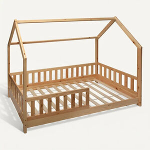 Lit cabane Bosco 90 x 190 cm - Bois naturel 