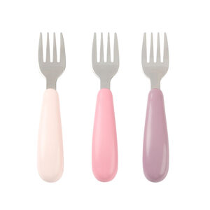 Set de 3 fourchettes en métal Miamix - Rose 