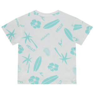 T-shirt manches courtes imprimé plage garçon 