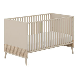 Lit bébé évolutif 70 x 140 cm Eefje beige cachemire/groovy oak 