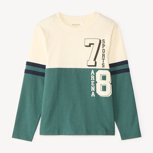 T-shirt manches longues color block 