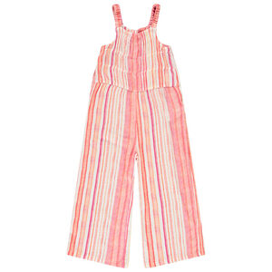 Combinaison longue en voile avec rayures pour fille  