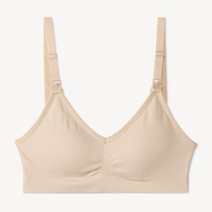 Brassière d'allaitement sans coutures et réglable unie 