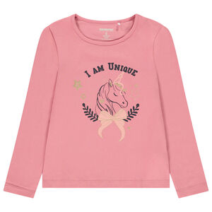 T-shirt manches longues avec print fantaisie pour fille 
