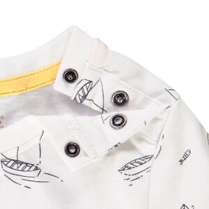 T-shirt manches courtes imprimé voiliers pour bébé garçon 
