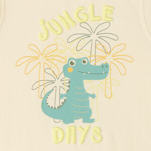 Débardeur uni print fantaisie crocodile pour bébé garçon 