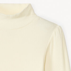 Sous-pull côtelé à col cheminée pour fille 