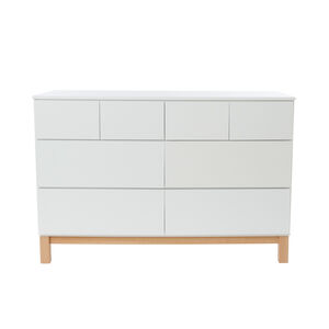 Commode XXL 8 tiroirs Mae - Blanche 