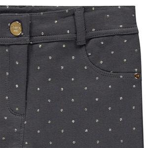 Pantalon skinny en molleton pour fille 