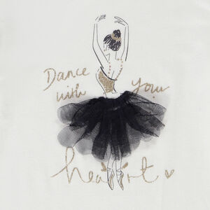 T-shirt manches longues motif fantaisie pour fille 