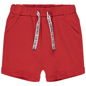 Bermuda en molleton uni pour bébé garçon 