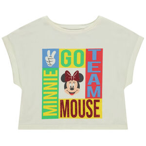 T-shirt manches courtes forme boîte Minnie Disney pour fille 