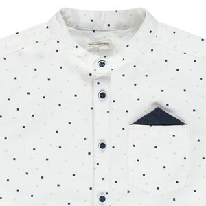 Chemise manches courtes imprimée + mouchoir garçon 