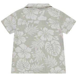 Chemise manches courtes imprimé végétal pour bébé garçon 