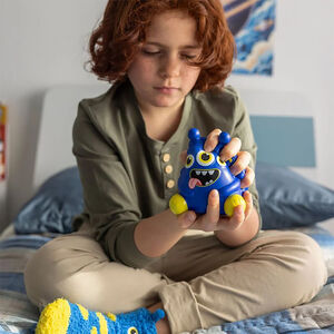 Mini jouet anti-stress Monster bleu 
