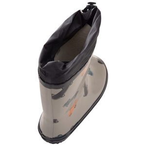 Bottes de pluie col imperméable imprimé skates pour bébé garçon 