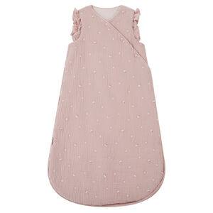 Gigoteuse brodée en double gaze TOG 2 Promenade Bucolique rose 