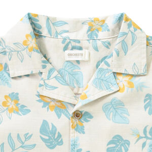 Chemise manches courtes imprimé feuillage pour garçon 