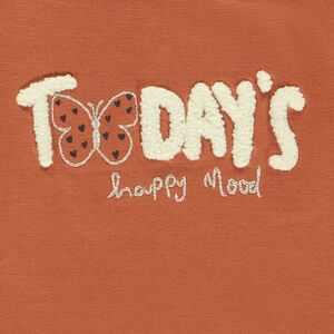 T-shirt manches longues volantées et fantaisie pour bébé fille  