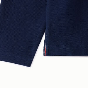 Polo manches longues uni pour garçon  