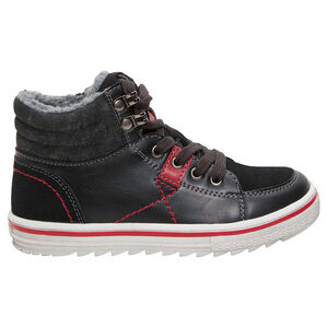 Baskets montantes garçon à lacets et zip 