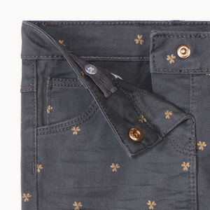 Pantalon en twill avec imprimé fleuri pour bébé fille  