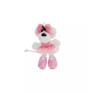 Porte-clé peluche Diddlina ballerina rose 15cm 