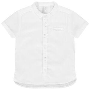Chemise manches courtes à col mao 