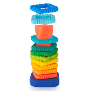 Tour Twist aux anneaux colorés à empiler  
