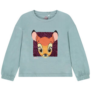 T-shirt manches longues print Bambi Disney en sequins magiques  