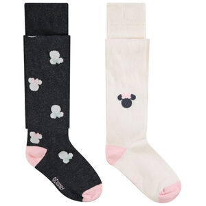 Lot de 2 collants épais Minnie Disney pour fille 